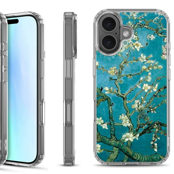 For iPhone 17 Shockproof Protective Phone Case, by OneToughShield - Almond Blossom