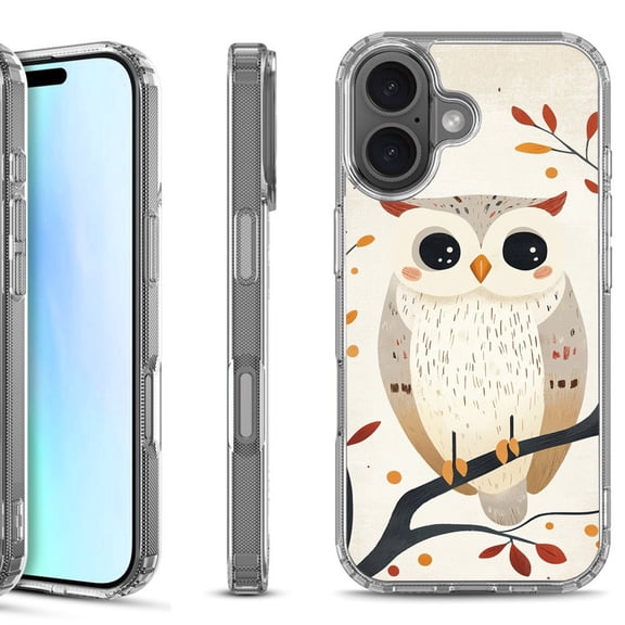 For iPhone 17 Shockproof Protective Phone Case, by OneToughShield - Autumn Owl
