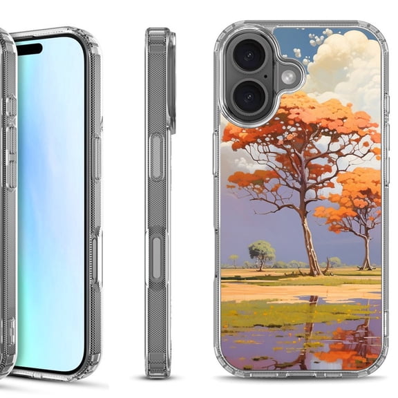 For iPhone 17 Shockproof Protective Phone Case, by OneToughShield - Autumn Tree
