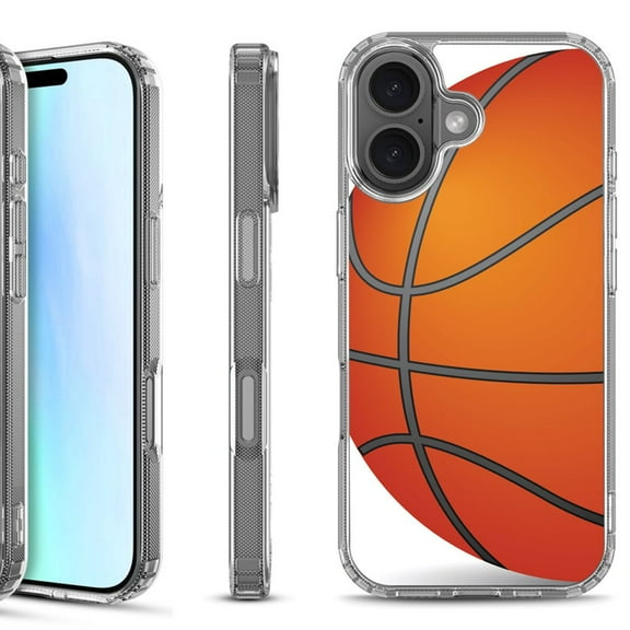 For iPhone 17 Shockproof Protective Phone Case, by OneToughShield - Basketball