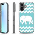 thumbnail image 1 of For iPhone 17 Shockproof Protective Phone Case, by OneToughShield - Chevron/Elephant, 1 of 5