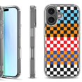 thumbnail image 1 of For iPhone 17 Shockproof Protective Phone Case, by OneToughShield - Colorful Checker, 1 of 5