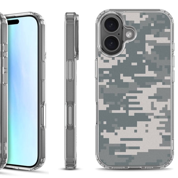 For iPhone 17 Shockproof Protective Phone Case, by OneToughShield - Digital Camo