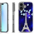 thumbnail image 1 of For iPhone 17 Shockproof Protective Phone Case, by OneToughShield - Eiffel Tower Stars, 1 of 5