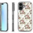 thumbnail image 1 of For iPhone 17 Shockproof Protective Phone Case, by OneToughShield - Floral/Rose, 1 of 5
