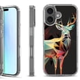 thumbnail image 1 of For iPhone 17 Shockproof Protective Phone Case, by OneToughShield - Geometric Deer, 1 of 5