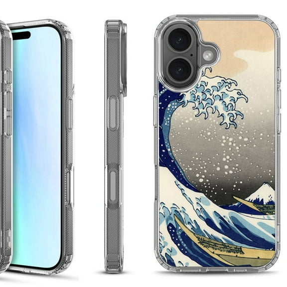 For iPhone 17 Shockproof Protective Phone Case, by OneToughShield - Great Wave