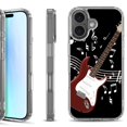 thumbnail image 1 of For iPhone 17 Shockproof Protective Phone Case, by OneToughShield - Guitar Red, 1 of 5