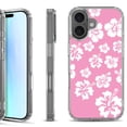 thumbnail image 1 of For iPhone 17 Shockproof Protective Phone Case, by OneToughShield - Hibiscus Pink, 1 of 5