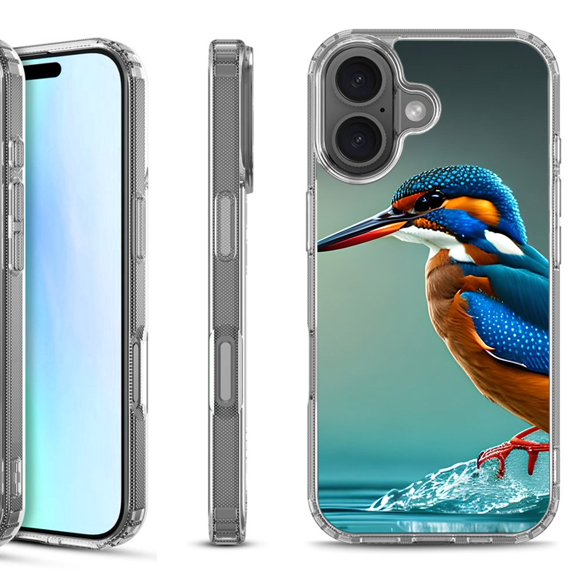 For iPhone 17 Shockproof Protective Phone Case, by OneToughShield - Kingfisher