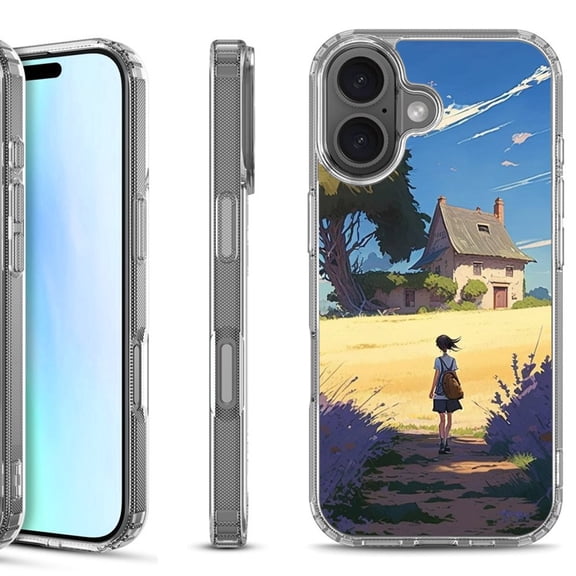 For iPhone 17 Shockproof Protective Phone Case, by OneToughShield - Lavender Summer