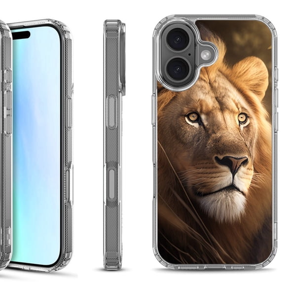 For iPhone 17 Shockproof Protective Phone Case, by OneToughShield - Lion