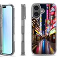 thumbnail image 1 of For iPhone 17 Shockproof Protective Phone Case, by OneToughShield - Neon Street, 1 of 5