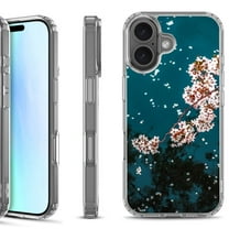 For iPhone 17 Shockproof Protective Phone Case, by OneToughShield - Night Blossom