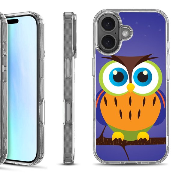 For iPhone 17 Shockproof Protective Phone Case, by OneToughShield - Night Owl