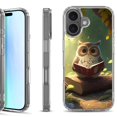 thumbnail image 1 of For iPhone 17 Shockproof Protective Phone Case, by OneToughShield - Owl Reading, 1 of 5