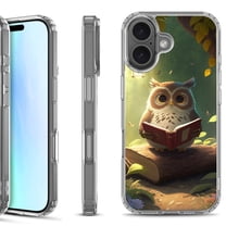 For iPhone 17 Shockproof Protective Phone Case, by OneToughShield - Owl Reading