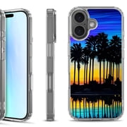 For iPhone 17 Shockproof Protective Phone Case, by OneToughShield - Palmtree