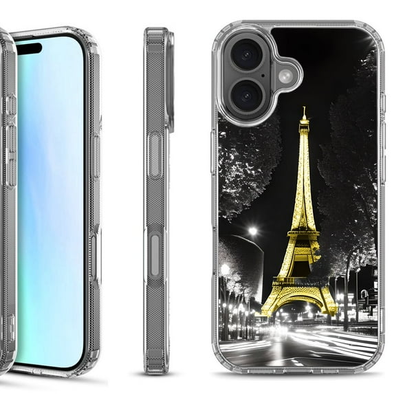 For iPhone 17 Shockproof Protective Phone Case, by OneToughShield - Paris Night