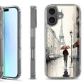 thumbnail image 1 of For iPhone 17 Shockproof Protective Phone Case, by OneToughShield - Paris in the Rain, 1 of 5