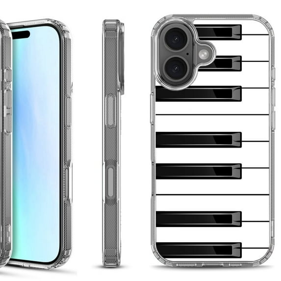 For iPhone 17 Shockproof Protective Phone Case, by OneToughShield - Piano Design