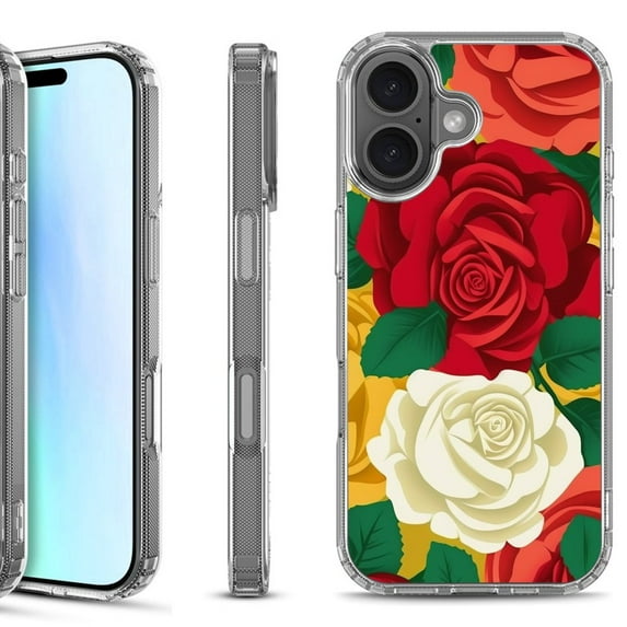 For iPhone 17 Shockproof Protective Phone Case, by OneToughShield - Radiant Rose