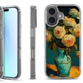 thumbnail image 1 of For iPhone 17 Shockproof Protective Phone Case, by OneToughShield - Roses in a vase, 1 of 5