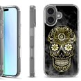 thumbnail image 1 of For iPhone 17 Shockproof Protective Phone Case, by OneToughShield - Skull Smoke, 1 of 5