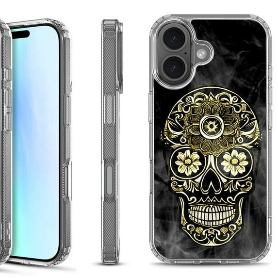For iPhone 17 Shockproof Protective Phone Case, by OneToughShield - Skull Smoke