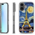 thumbnail image 1 of For iPhone 17 Shockproof Protective Phone Case, by OneToughShield - Starry Night Eiffel, 1 of 5