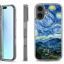 For iPhone 17 Shockproof Protective Phone Case, by OneToughShield - Starry Night France