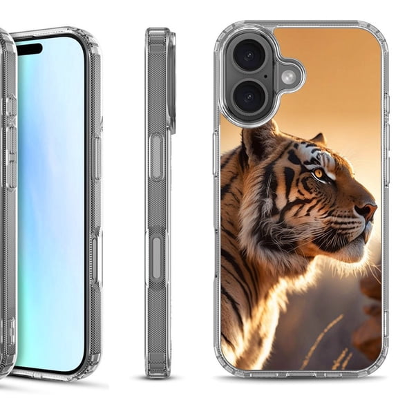 For iPhone 17 Shockproof Protective Phone Case, by OneToughShield - Tiger
