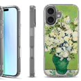 thumbnail image 1 of For iPhone 17 Shockproof Protective Phone Case, by OneToughShield - White Roses, 1 of 5