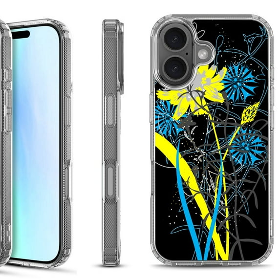 For iPhone 17 Shockproof Protective Phone Case, by OneToughShield - Wild Flowers
