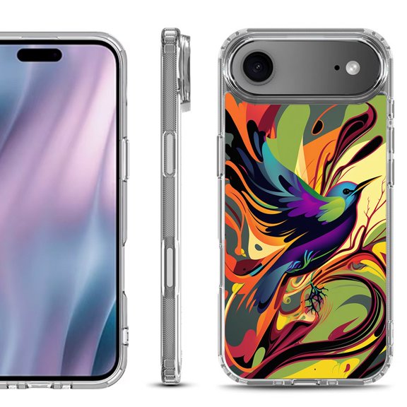 Shockproof Protective Phone Case for iPhone Air, by OneToughShield - Abstract Bird