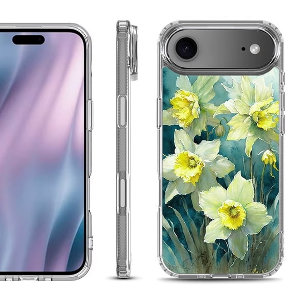 Shockproof Protective Phone Case for iPhone Air, by OneToughShield - Daffodils