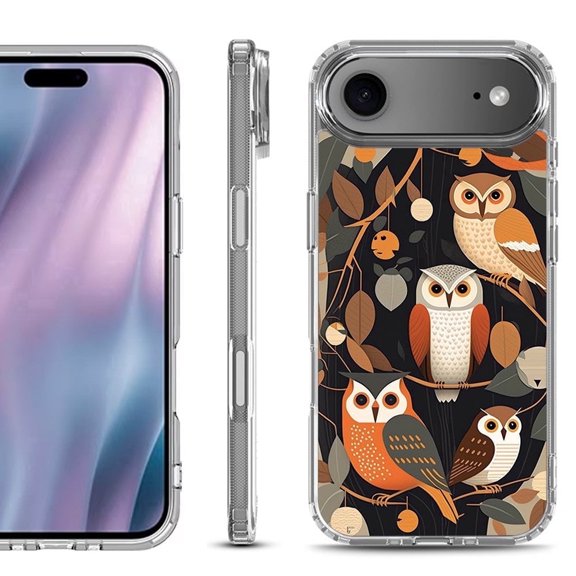 Shockproof Protective Phone Case for iPhone Air, by OneToughShield - Owl Mix
