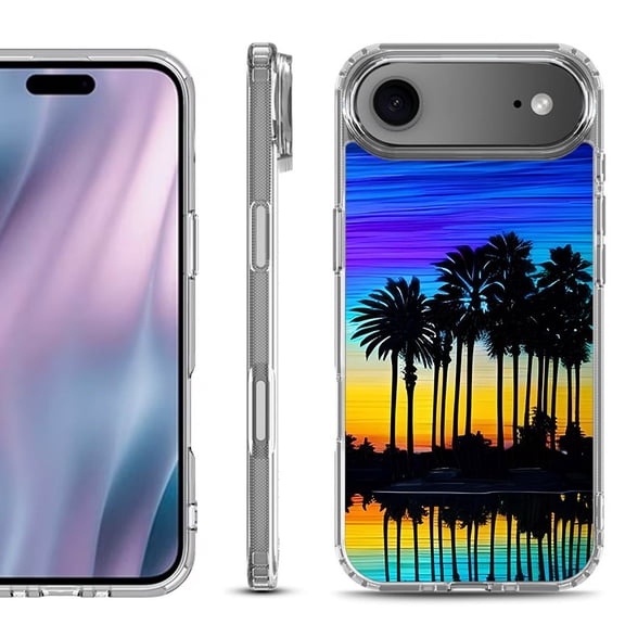 Shockproof Protective Phone Case for iPhone Air, by OneToughShield - Palmtree