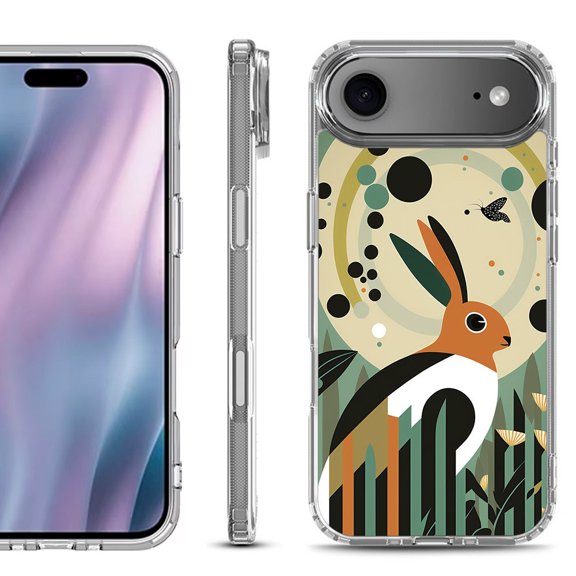 Shockproof Protective Phone Case for iPhone Air, by OneToughShield - Rabbit