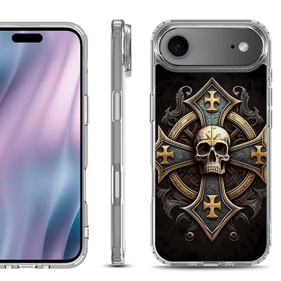 Shockproof Protective Phone Case for iPhone Air, by OneToughShield - Skull Art