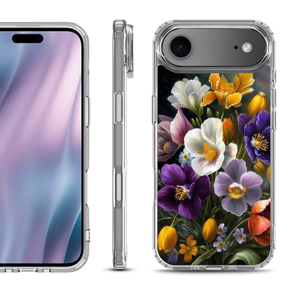 Shockproof Protective Phone Case for iPhone Air, by OneToughShield - Spring Flower