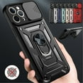 thumbnail image 1 of Shockproof Protective Phone case for iPhone 15 Pro Max 15Plus 14 Pro Max 14Plus 13 Pro Max 12ProMax 11 Xs Max XR 7 8 Plus SE Camera Protection with Ring Car Mount, 1 of 10