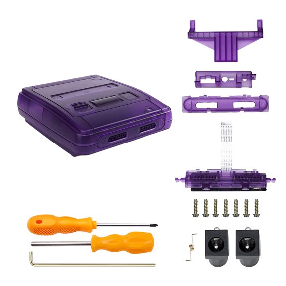 Shockproof Shell for Retro Gaming Console Clear Box Replacement Impacts Resistant Case Shell Clear Housing