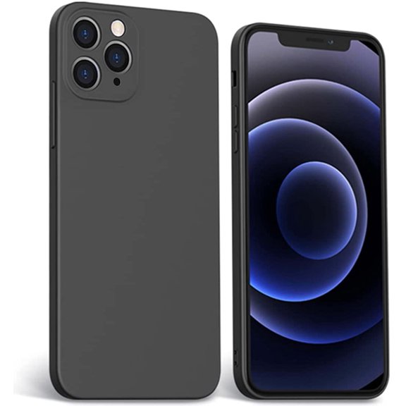 Shockproof Silicone Case Compatible with iPhone 11 Pro Max 6.5",  Full Body Cover Slim Gel Rubber Case [Anti-Scratch & Fingerprint], Enhanced Camera & Screen Protection, Microfiber Liner, Black