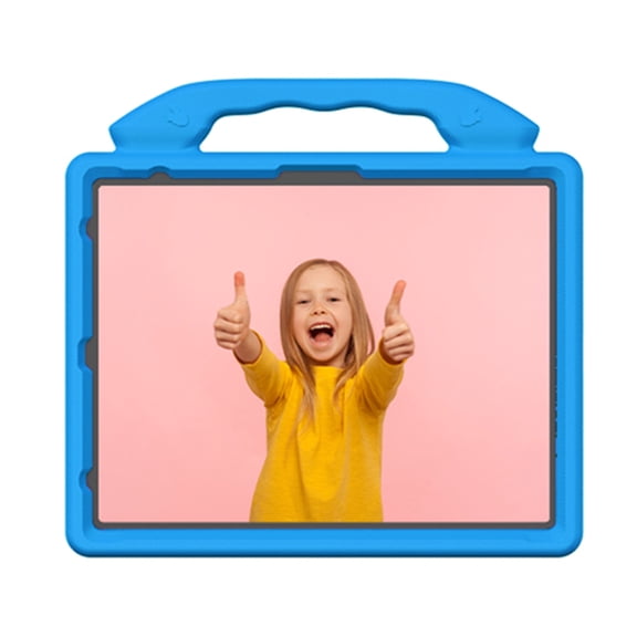 Shockproof Tablet Case for iPad Pro 12.9 Inch 13 Inch Air 13-Rotatable Hand Grip Protective Rugged Holder Blue (11.85 x 10.94 in / 30.1 x 27.8 cm)