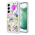 thumbnail image 1 of Shockproof Tough Snap-on Case with Ring Grip for Samsung Galaxy S24 FE - Flower, 1 of 1