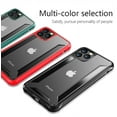 thumbnail image 1 of Shockproof Transparent Case For iPhone 11 Soft Edge Matte PC Clear Protection Back Cover(Red), 1 of 7