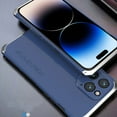 thumbnail image 1 of Shockproof for iPhone 16 Pro Max Case, Heavy Duty Stainless Steel Metal Frame + PC Back Back Cover Military Grade 10ft Drop Tested Slim Fit Case Cover for iPhone 16 Pro Max, Bluesilver, 1 of 7