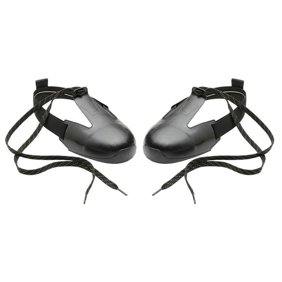 Shockproof work safety shoe covers anti-smash steel toe protective leather work