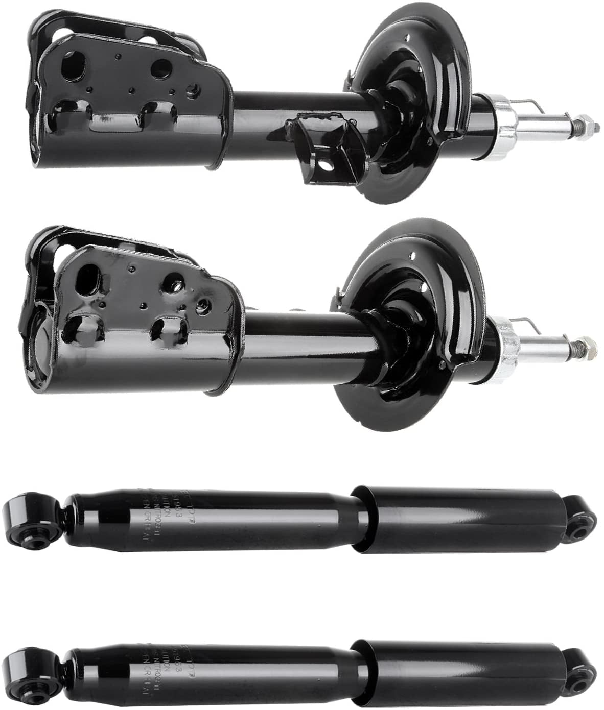 Shocks Front Rear,CCIYU Shock Absorbers for 2007 2008 2009 2010 2011 2012 for Chevy Equinox,2010-2011 for GMC Terrain,2007-2009 for Pontiac Torrent,2008-2010 for Saturn Vue Parts Struts (4pc Set)